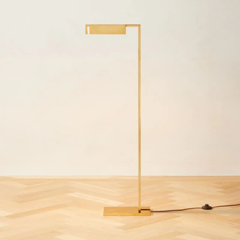 Wilde Polished Brass Task Floor Lamp 4 Wilde Polished Brass Task Floor Lamp - Image 2