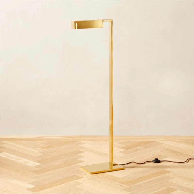 Wilde Polished Brass Task Floor Lamp 5 Wilde Polished Brass Task Floor Lamp - Image 3