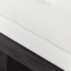 Wright White Linen Lounge Chair -Nesto Store WrightBlkLoungeChairAVSSS22