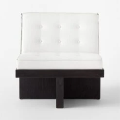 Wright White Linen Lounge Chair -Nesto Store WrightBlkLoungeChairSOSSS22