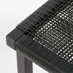 Wrapped Black Leather Counter Stool -Nesto Store WrppdLthrBlkCounterStoolAVSSS23