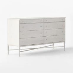 Connoisseur 8-Drawer Whitewashed Oak Wood Dresser Model 1006 10 Connoisseur 8-Drawer Whitewashed Oak Wood Dresser Model 1006 -Nesto Store WtWd1006CnnssrWdDresser3QSSS22
