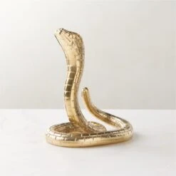 Wyatt Brass Snake Bookend/Doorstop