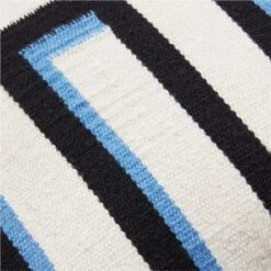 Zea Woven Blue Alpaca Wool-Blend Throw Pillow With Down-Alternative Insert 18'' -Nesto Store ZeaBlueWvnDnAltPllw18x18AVSSF23