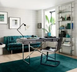 Tesso Chrome Metal Wall Mount Bookshelf 11 Tesso Chrome Metal Wall Mount Bookshelf -Nesto Store avalondeskFB17