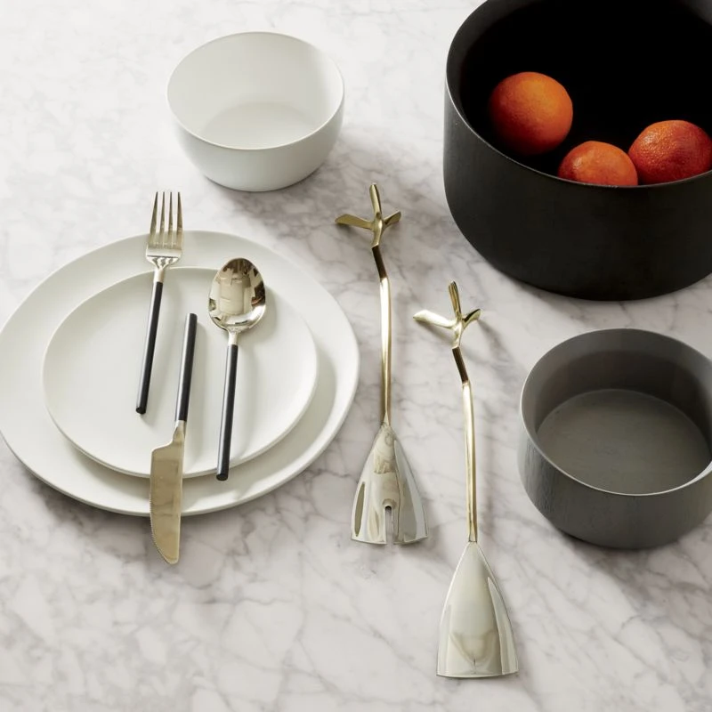 Crisp Matte White Salad Plats Set Of 8 8 Crisp Matte White Salad Plats Set Of 8 - Image 6