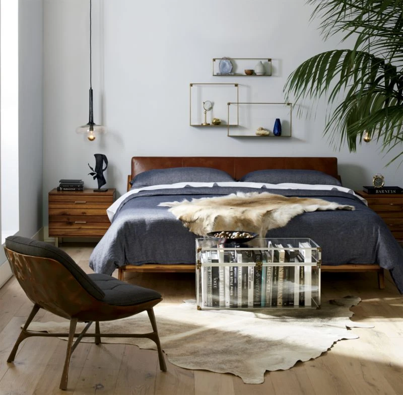 Linear 2-Drawer Wood Nightstand 4 Linear 2-Drawer Wood Nightstand - Image 2