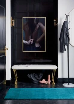 Boulevard Black And Marble Coat Rack -Nesto Store gallopbenchbackpocketprintJL17