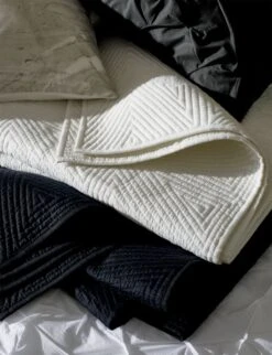 Triangle Black Coverlet And Shams -Nesto Store marbleizedbeddingJN18 1