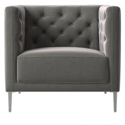 Savile Tufted Chair Luca Storm